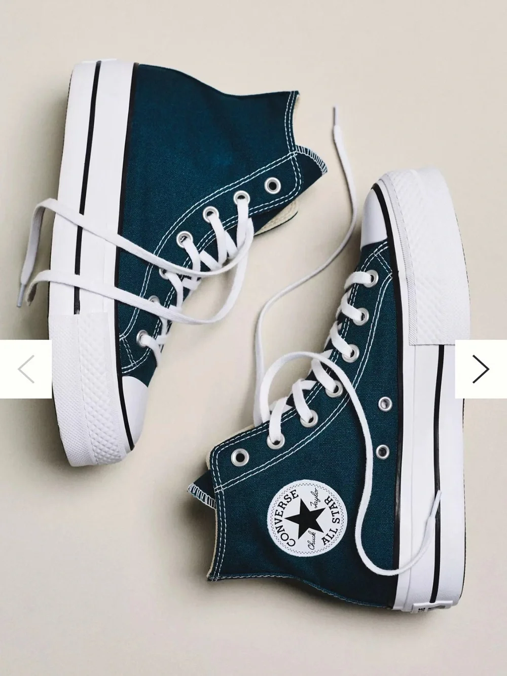 Converse High Top Sneakers in Navy Blue - Picture 2 of 3